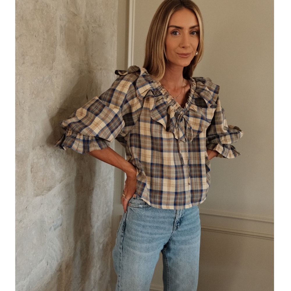 Shop Stevie Emery Plaid Top